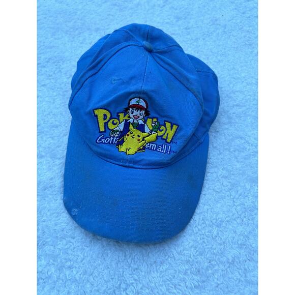 Pokemon Other - Vintage Pokemon Blue Cap‎